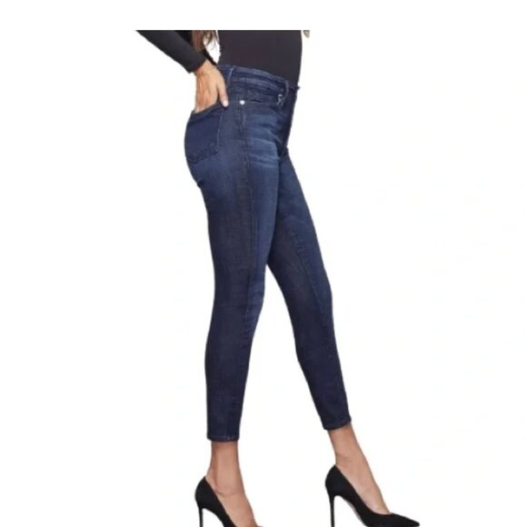 Good American Good Waist Skinny Cropped Jeans - Picture 1 of 6